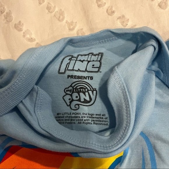 NEW MLP My Little Pony Blue Rainbow Dash Bodysuit - Picture 4 of 5